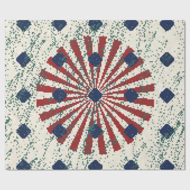 Papel De Presente Tapete Persa Colorido Mandala (Aberto)