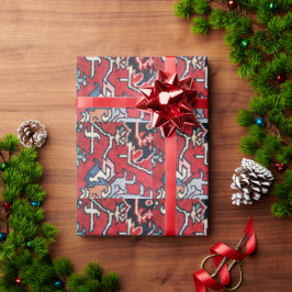 Papel De Presente Tapete Persa Heriz Feito à Mão Foto