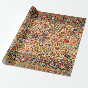 Papel De Presente Tapete persa turco oriental do Azerbaijão