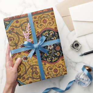 Papel De Presente Tapete Rico Persa Antigo Tapete Elegante Carpete