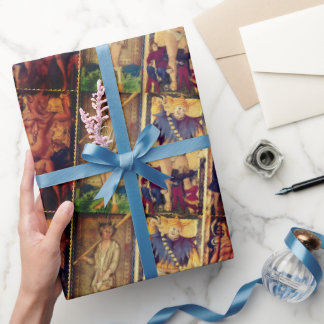 Papel De Presente Tarot Arte Antigo Arcanos Maiores Loucos