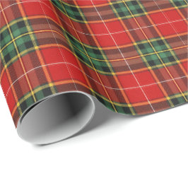 Papel De Presente Tartan Brilhante Festivo
