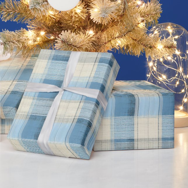 Papel De Presente Tartan da Herança de Inverno | Frostbite Glen (Feriados)