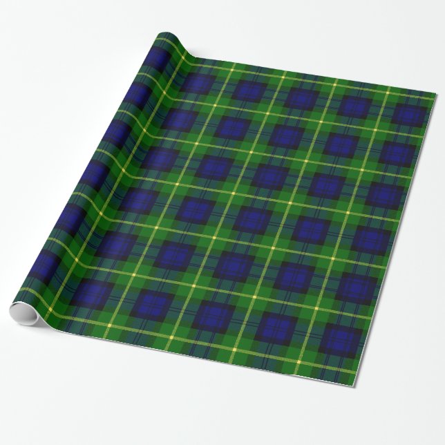 Papel De Presente Tartan de Gordon do clã (Desenrolado)