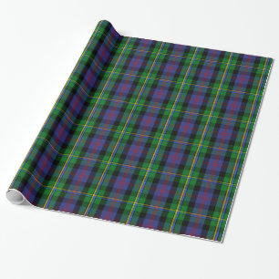 Papel De Presente Tartan de Malcolm do clã