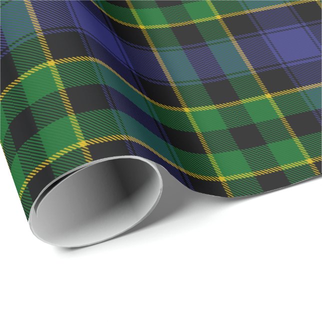 Papel De Presente Tartan de Mowat do clã (Ponta do rolo)