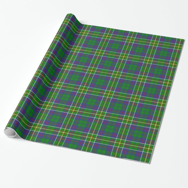 Papel De Presente Tartan do caçador do clã (Desenrolado)