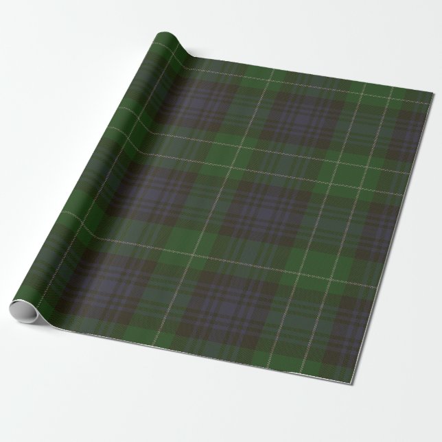 Papel De Presente Tartan do clã de Abercrombie (Desenrolado)