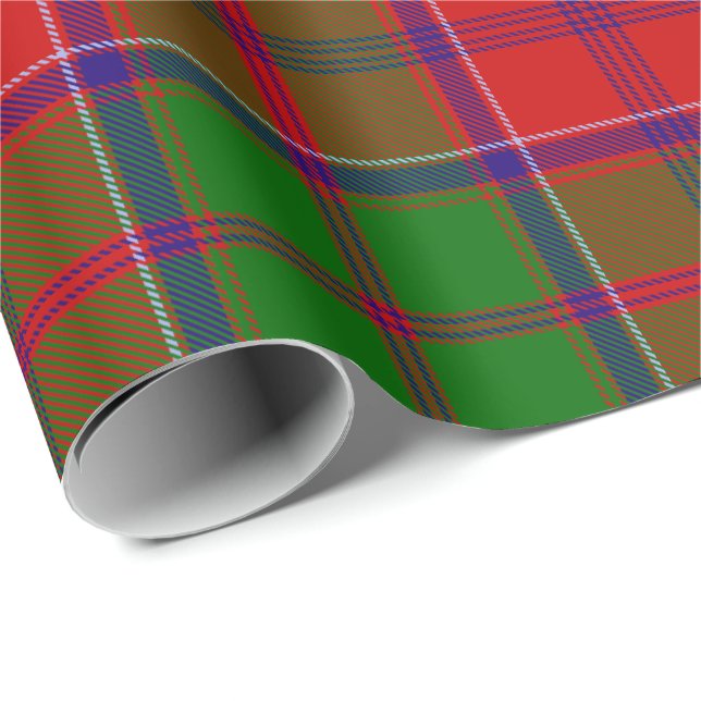 Papel De Presente Tartan do Clã Grant (Ponta do rolo)