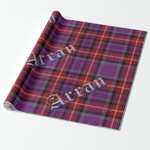 Papel De Presente Tartan do distrito de Arran
