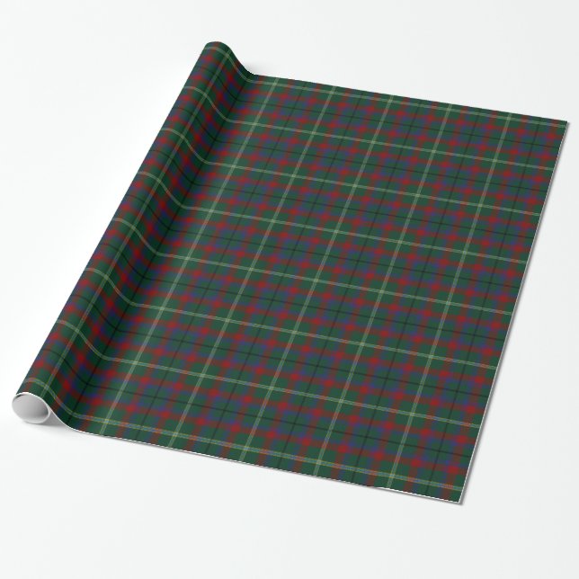 Papel De Presente Tartan do irlandês de Mayo do condado (Desenrolado)