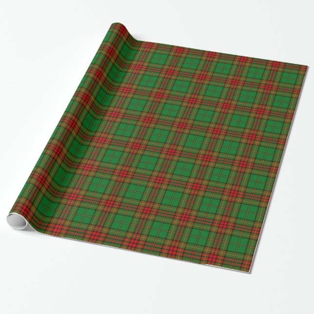 Papel De Presente Tartan do irlandês do condado de Cavan (Desenrolado)