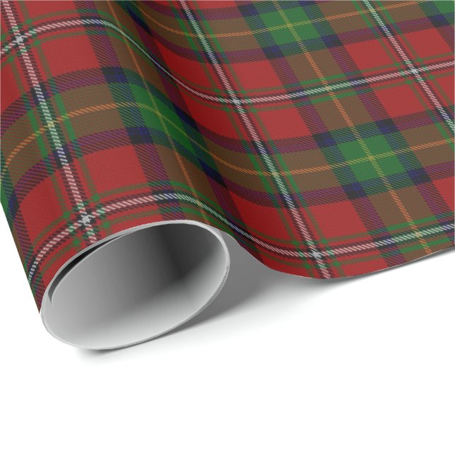Papel De Presente Tartan do Scottish de Boyd do clã (Ponta do rolo)