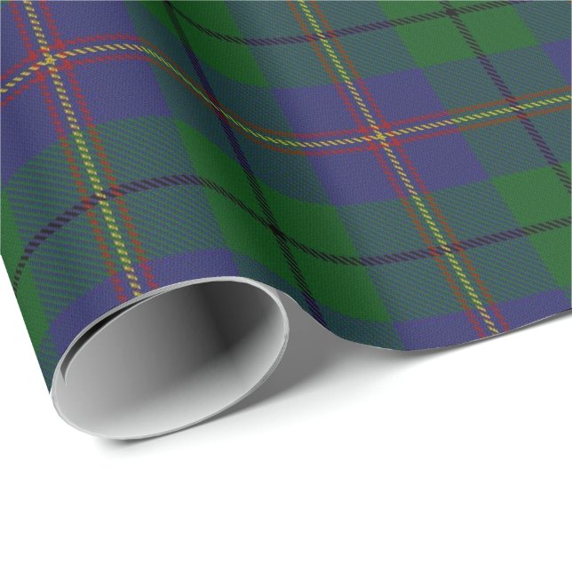 Papel De Presente Tartan do Scottish de Carmichael do clã (Ponta do rolo)
