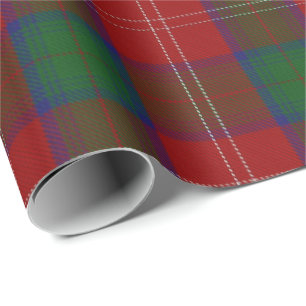 Papel De Presente Tartan do Scottish de Chisholm do clã