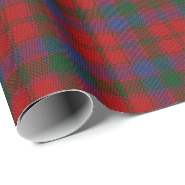 Papel De Presente Tartan do Scottish de Donnachaidh Robertson do clã (Ponta do rolo)