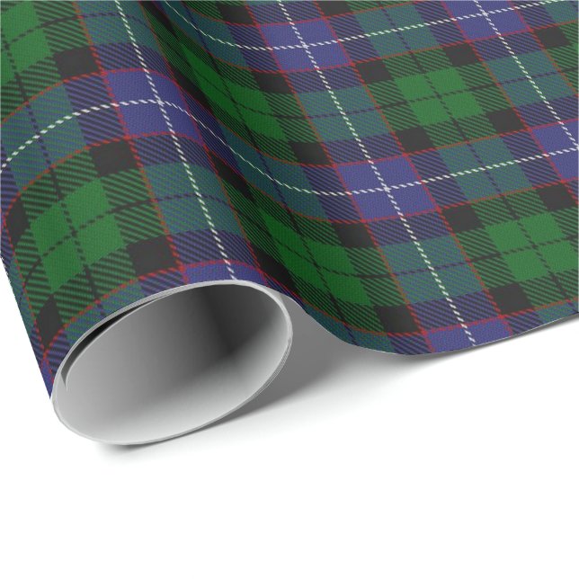 Papel De Presente Tartan do Scottish de Galbraith do clã (Ponta do rolo)
