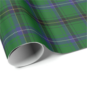 Papel De Presente Tartan do Scottish de Henderson do clã