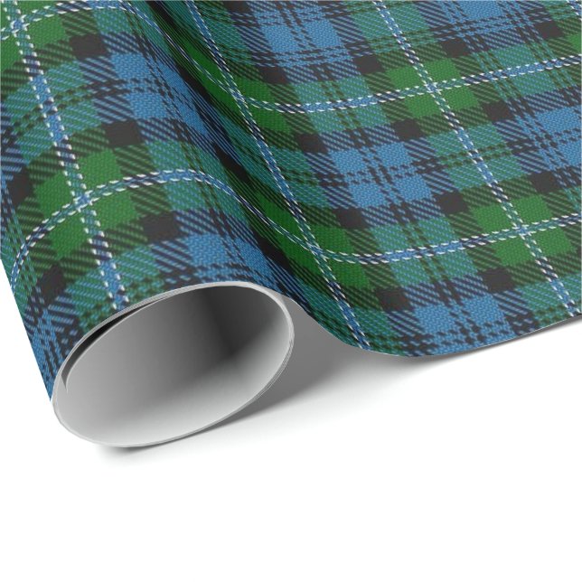 Papel De Presente Tartan do Scottish de Lyon do clã (Ponta do rolo)