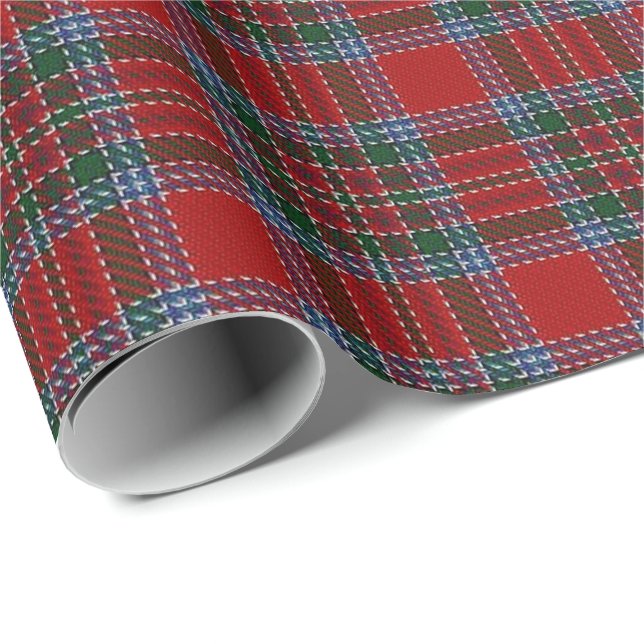 Papel De Presente Tartan do Scottish de MacBean MacBain do clã (Ponta do rolo)