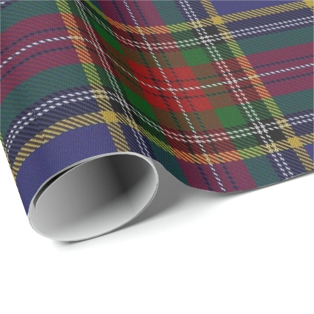 Papel De Presente Tartan do Scottish de Macbeth do clã (Ponta do rolo)