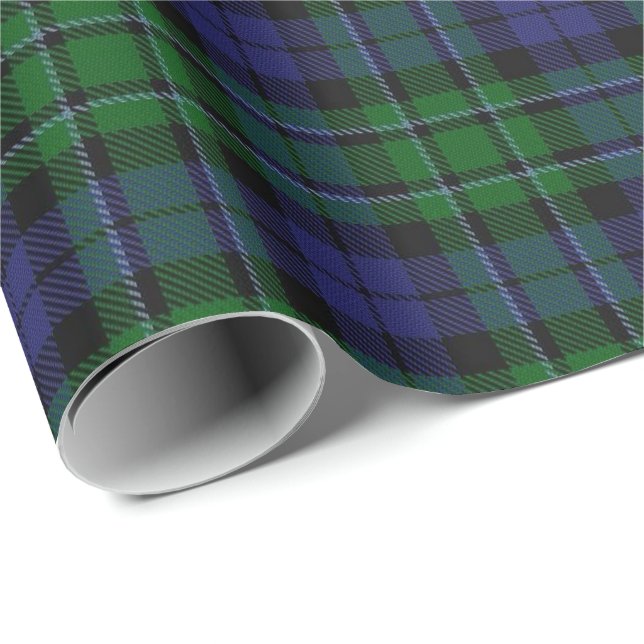 Papel De Presente Tartan do Scottish de MacCallum do clã (Ponta do rolo)