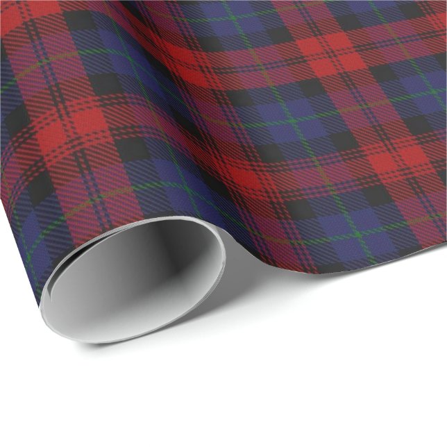 Papel De Presente Tartan do Scottish de MacLachlan do clã (Ponta do rolo)