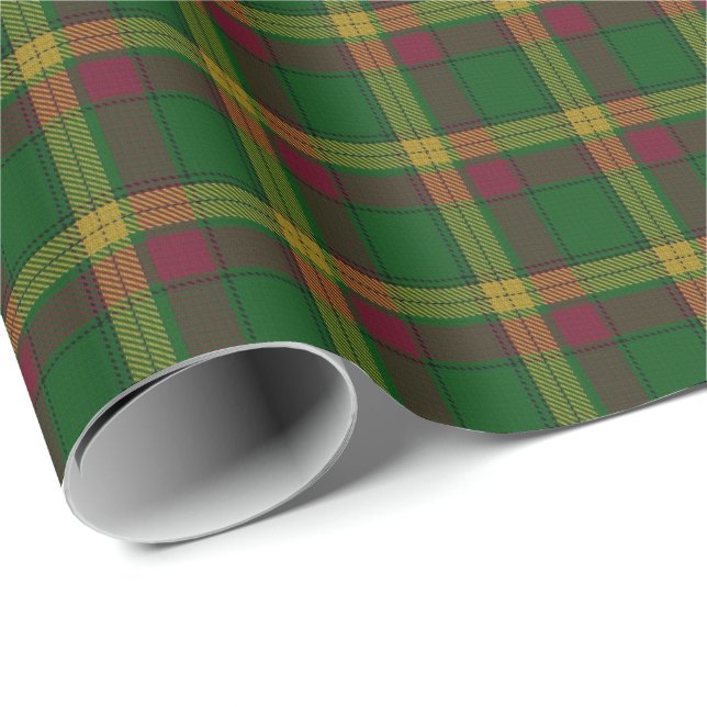 Papel De Presente Tartan do Scottish de MacMillan do clã (Ponta do rolo)