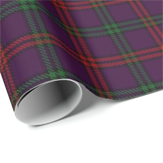 Papel De Presente Tartan do Scottish de Montgomery do clã (Ponta do rolo)