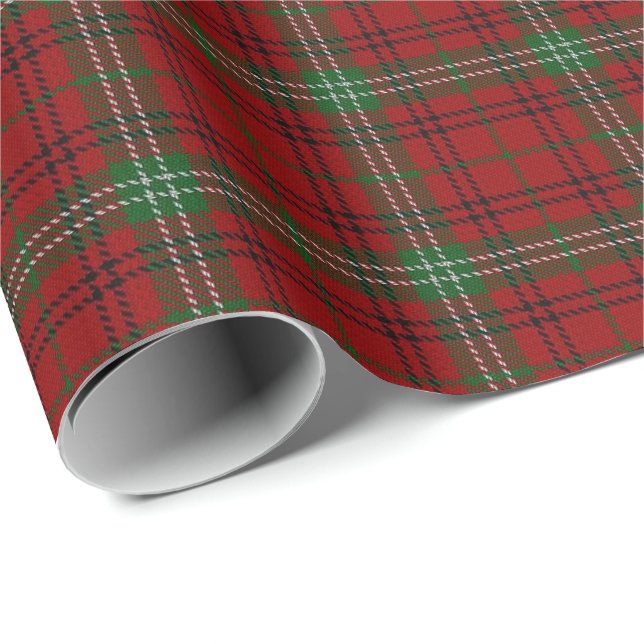 Papel De Presente Tartan do Scottish de Morrison do clã (Ponta do rolo)