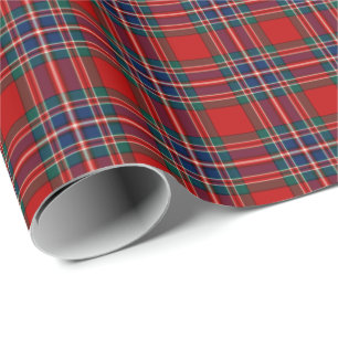 Papel De Presente Tartan do vermelho de MacFarlane