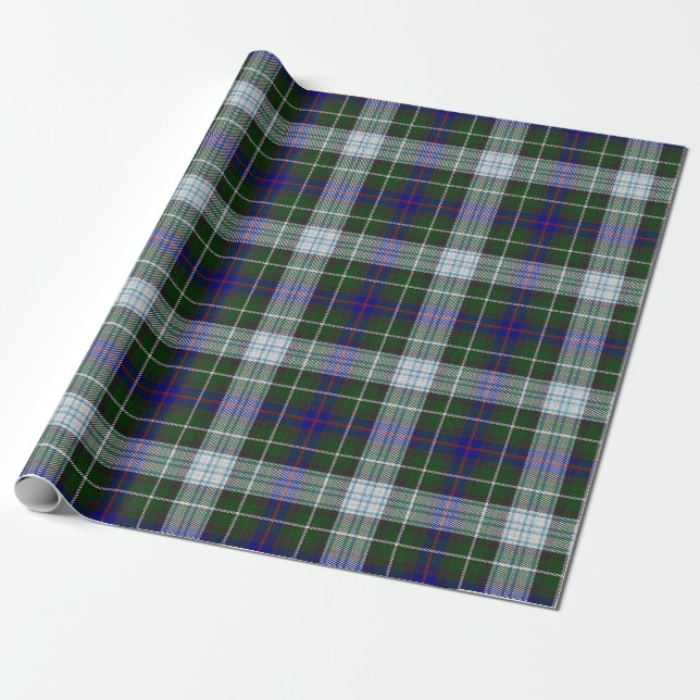 Papel De Presente Tartan do vestido de MacKenzie do clã (Desenrolado)