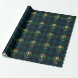 Papel De Presente Tartan e Brasão do Clã Escocês Oliphant