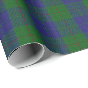Papel De Presente Tartan escocês da caça de Barclay do clã