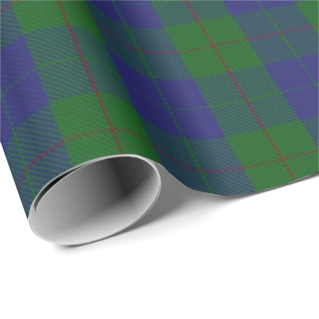 Papel De Presente Tartan escocês da caça de Barclay do clã (Ponta do rolo)
