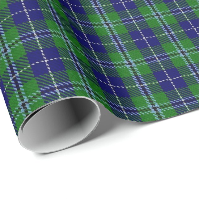 Papel De Presente Tartan escocês de Douglas do clã (Ponta do rolo)