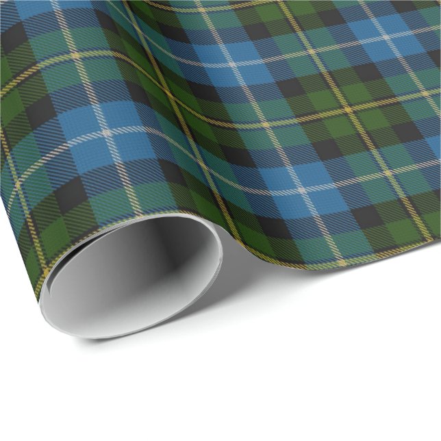 Papel De Presente Tartan escocês de MacNeil do clã (Ponta do rolo)