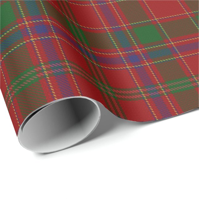Papel De Presente Tartan escocês de Munro Munroe Monroe do clã (Ponta do rolo)