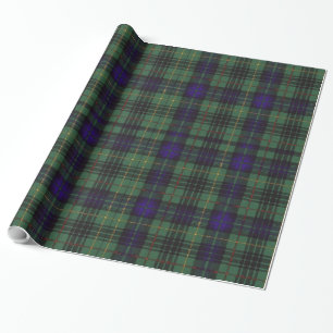 Papel De Presente Tartan escocês do kilt da xadrez do clã do