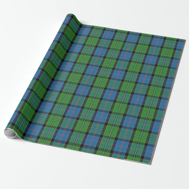 Papel De Presente Tartan escocês do Scottish de Stirling do clã (Desenrolado)