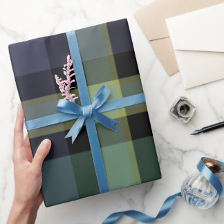 Papel De Presente Tartan Large - Black Watch - Wraping Paper (Papel