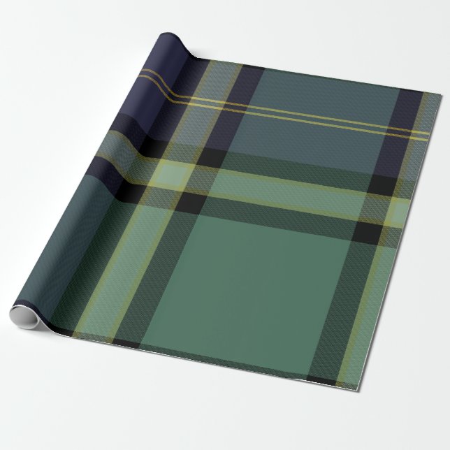 Papel De Presente Tartan Large - Black Watch - Wraping Paper (Papel  (Desenrolado)