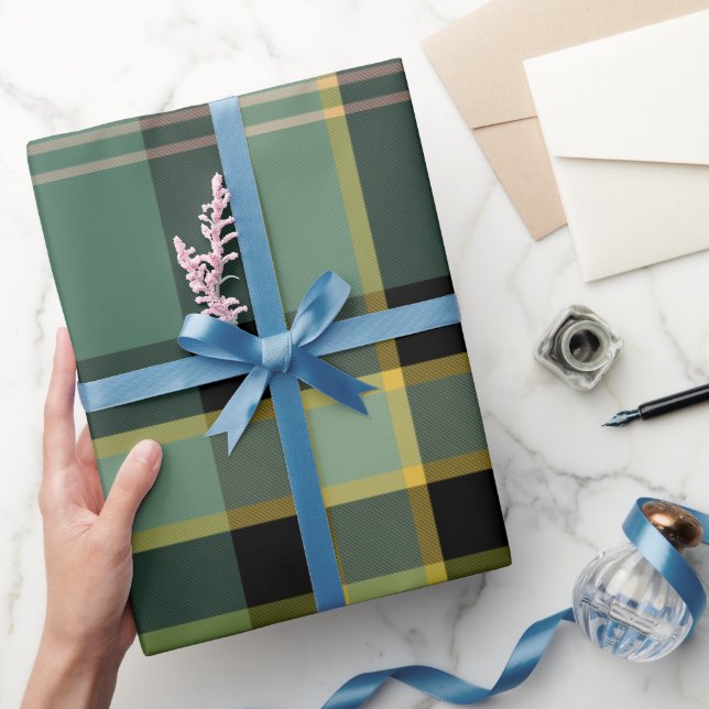 Papel De Presente Tartan Large - Nouveau - Wraping Paper (Presentear)