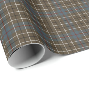 Papel De Presente Tartan resistido clã de Duncan