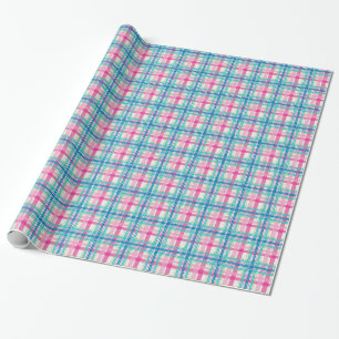 Papel De Presente Tartan, teste padrão da xadrez