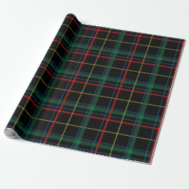 Papel De Presente Tartan Vermelho e Verde Natal
