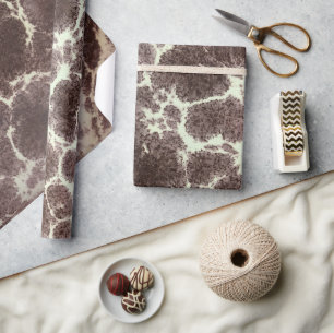 Papel De Presente Tartaruga elegante do teste padrão do girafa da