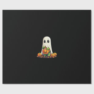 Papel De Presente Tartaruga Fantasma de Halloween Fofa com Doce (6)