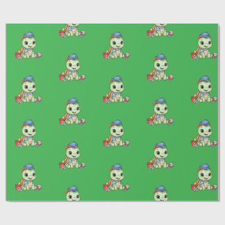 Papel De Presente Tartaruga Pequena e Fofa