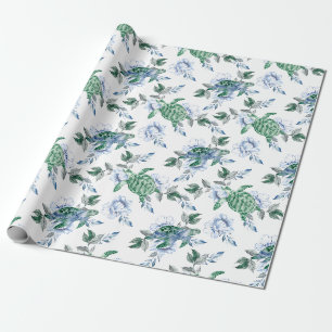 Papel De Presente Tartarugas Marinhas Genéricas